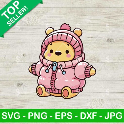 Winnie The Pooh Puffer Coats SVG