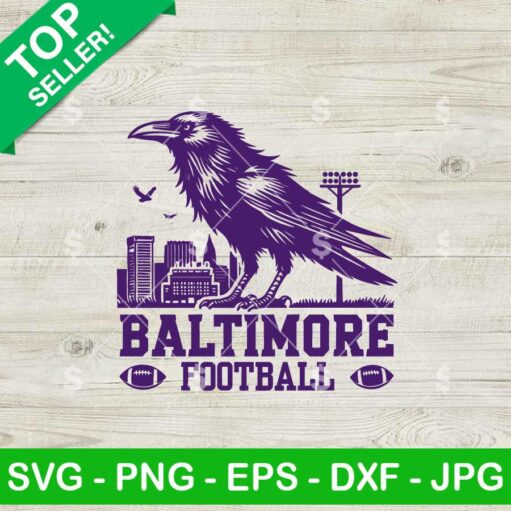 Baltimore Ravens Football SVG