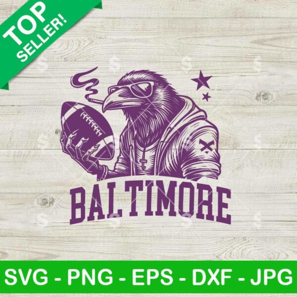 Baltimore Ravens Mascot SVG