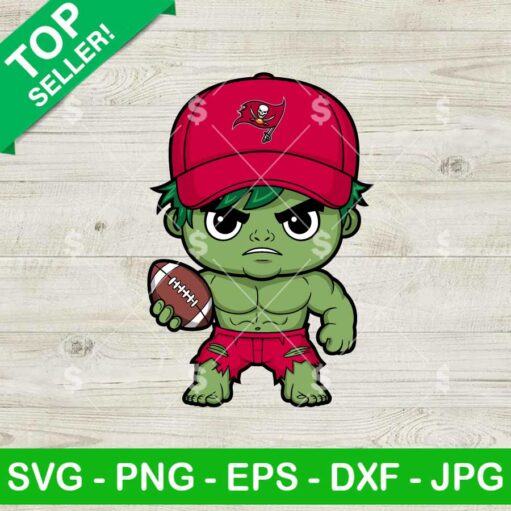 Chibi Hulk Tampa Bay Buccaneers Football SVG