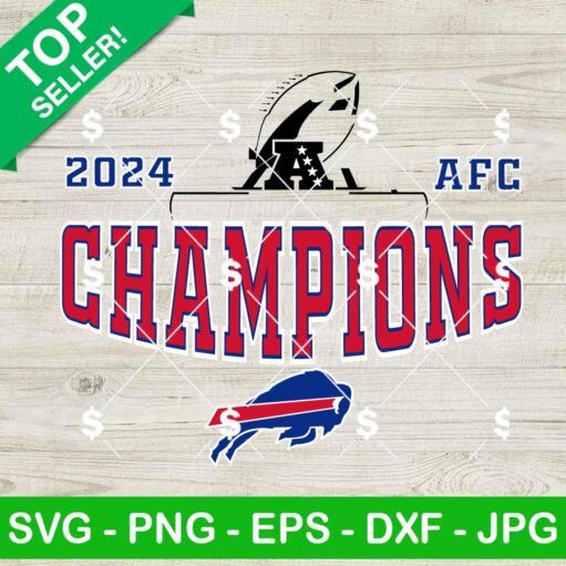 Buffalo Bills 2024 AFC Champions SVG