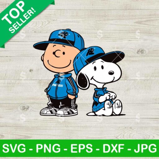 Carolina Panthers Charlie Brown Snoopy NFL SVG