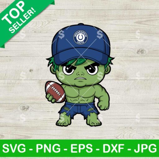 Indianapolis Colts Incredible Hulk NFL Football SVG