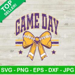 Coquette Football Game Day SVG, Game Day Football SVG, Coquette Football SVG
