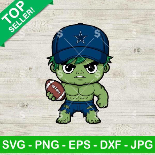 Dallas Cowboys Hulk NFL Football SVG, Hulk NFL Football Team SVG, Hulk Marvel SVG