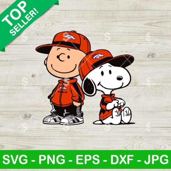 Charlie Brown Snoopy Denver Broncos NFL SVG, Snoopy Football NFL SVG, Peanuts Football Fan SVG