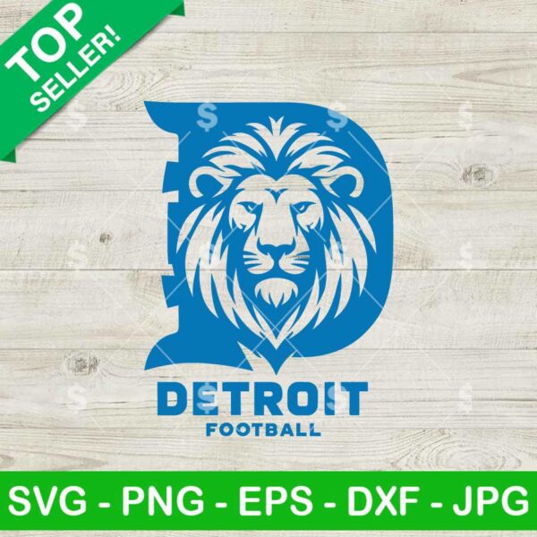 Detroit Football Sports SVG