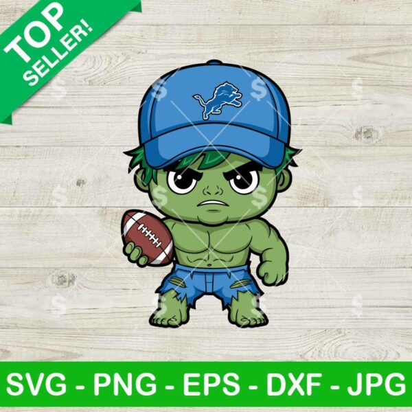 Detroit Lions Hulk NFL Football SVG, Hulk NFL Football Team SVG, Hulk Marvel SVG