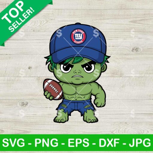 New York Giants Hulk NFL Football SVG