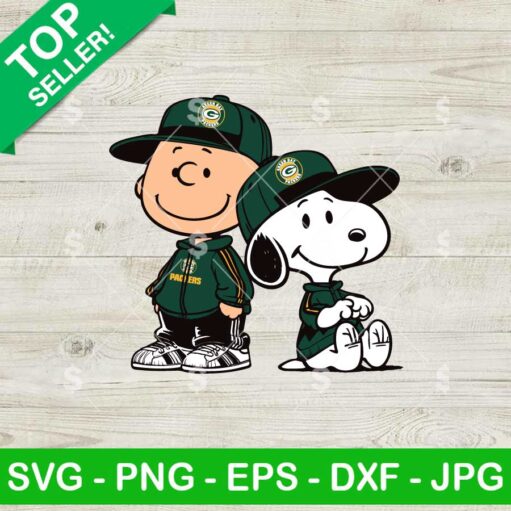 Charlie Brown Snoopy Green Bay Packers NFL SVG