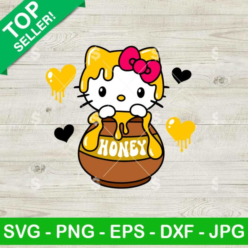 Hello Kitty Honey Bee SVG, Hello Kitty SVG, Kawaii Kitty SVG