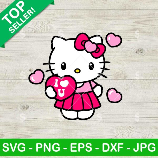 Hello Kitty I Love You Heart SVG