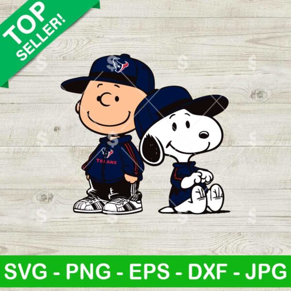Charlie Brown Snoopy Houston Texans NFL SVG, Snoopy Football NFL SVG, Peanuts Football Fan SVG