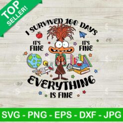 Inside Out I Survived 100 Days Of School SVG