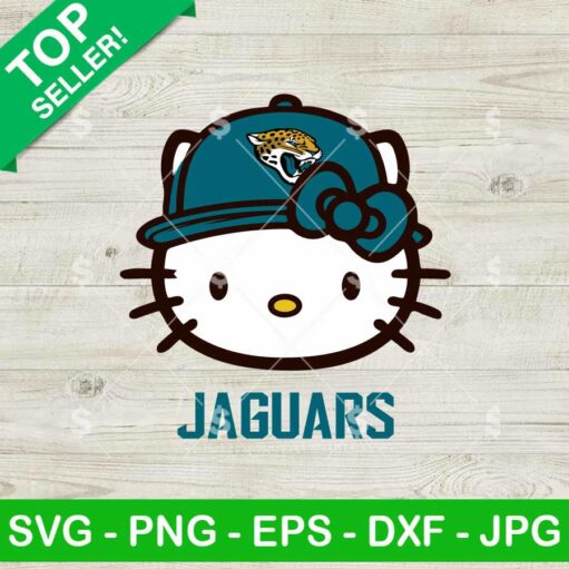 Hello Kitty Face Jacksonville Jaguars NFL SVG