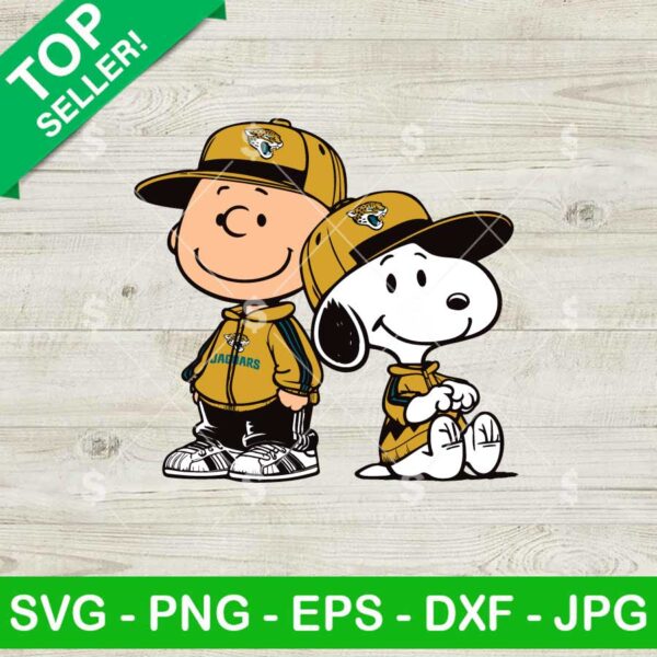 Charlie Brown Snoopy Jacksonville Jaguars NFL SVG, Snoopy Football NFL SVG, Peanuts Football Fan SVG