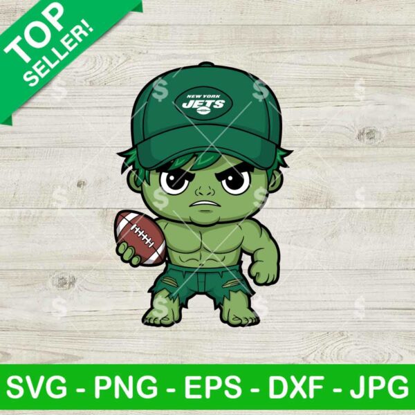 New York Jets Hulk NFL Football SVG