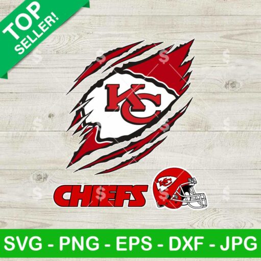 Kansas City Chiefs Ripped Claw SVG