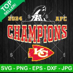 KC Chiefs 2024 AFC Champions SVG, Buffalo Bills Vs Kansas City Chiefs SVG, NFL 2024 AFC Championship SVG
