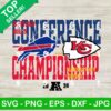 KC Chiefs Vs Buffalo Bills 2024 AFC Championship SVG