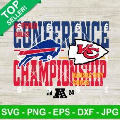 KC Chiefs Vs Buffalo Bills 2024 AFC Championship SVG, 2024 AFC Championship SVG