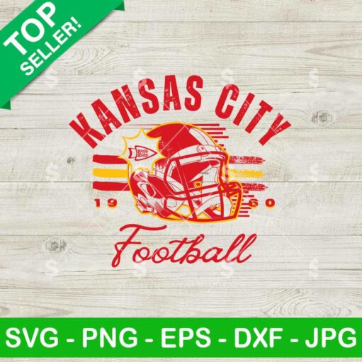 Kansas City Football Helmet SVG