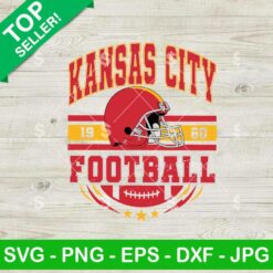 Kansas City Football Helmet 1960 SVG, Kansas City Chiefs Football SVG, NFL Team SVG