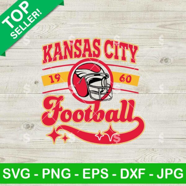 Vintage Kansas City Football 1960 SVG