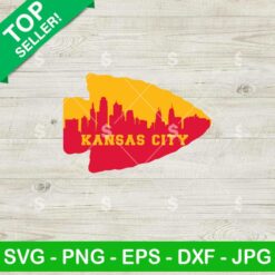 Kansas City Football Skyline Logo SVG