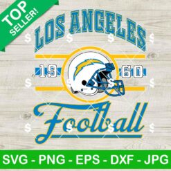 Los Angeles Chargers Football SVG, Los Angeles Chargers Est 1960 SVG, NFL Football Team SVG