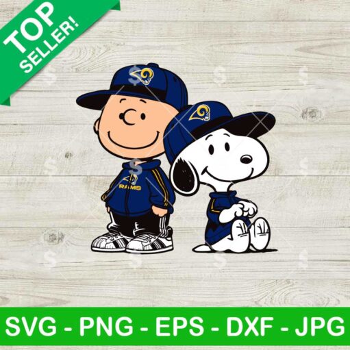 Charlie Brown Snoopy Los Angeles Rams NFL SVG