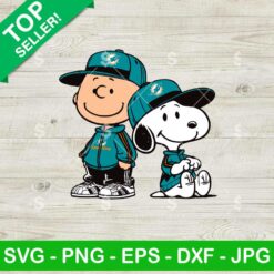 Charlie Brown Snoopy Miami Dolphins NFL SVG