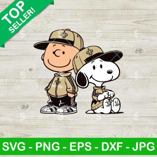 Charlie Brown Snoopy New Orleans Saints NFL SVG