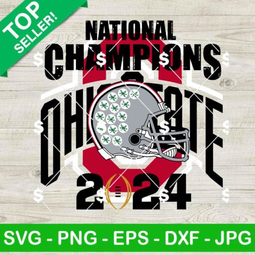 Ohio State Buckeyes 2024 Football National Champs SVGOhio State Buckeyes 2024 Football National Champs SVG