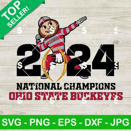 Ohio State Buckeyes Football National Champs 2024 SVG