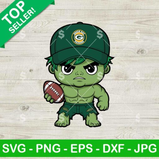 Green Bay Packers Hulk NFL Football SVG