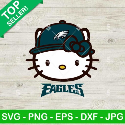 Philadelphia Eagles Hello Kitty Face SVG