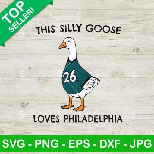 Philadelphia Eagles Football Silly Goose SVG