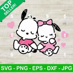 Pochacco And Pochamii SVG, Sanrio Valentine SVG, Pochacco And Pochamii Valentine SVG