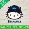 Hello Kitty Face Seattle Seahawks NFL SVG