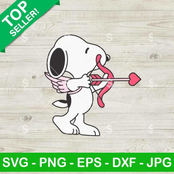 Snoopy Cupid Angel SVG