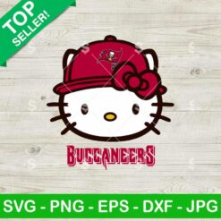 Hello Kitty Face Tampa Bay Buccaneers NFL SVG