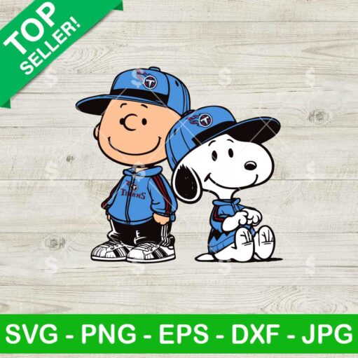 Charlie Brown Snoopy Tennessee Titans NFL SVG