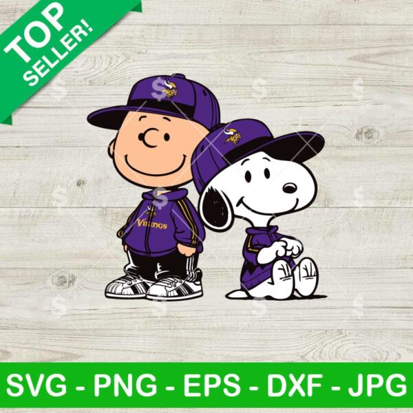 Charlie Brown Snoopy Minnesota Vikings NFL SVG