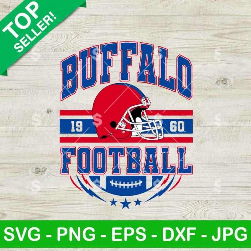 Vintage Buffalo Bills Football SVG
