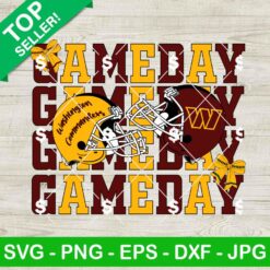 Washington Commanders Coquette Football Gameday SVG
