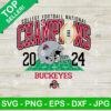 College Football Playoff National Champions 2024 Buckeyes SVG