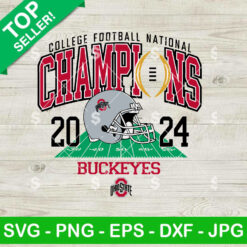 College Football Playoff National Champions 2024 Buckeyes SVG, National Champions Ohio Buckeyes SVG, Ohio Buckeyes 2024 SVG