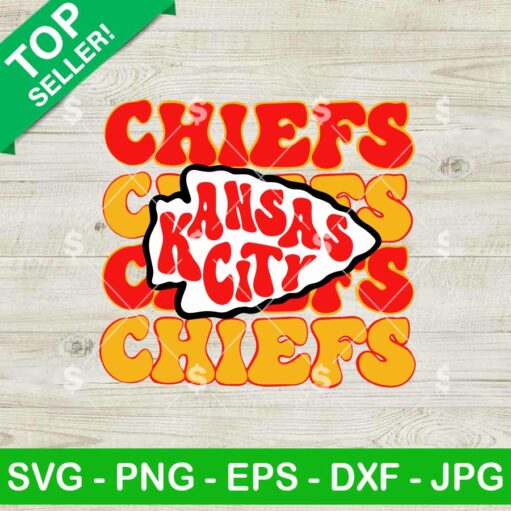 Kansas City Chiefs Football Vintage SVG