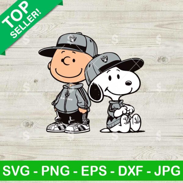 Charlie Brown Snoopy Las Vegas Raiders NFL SVG